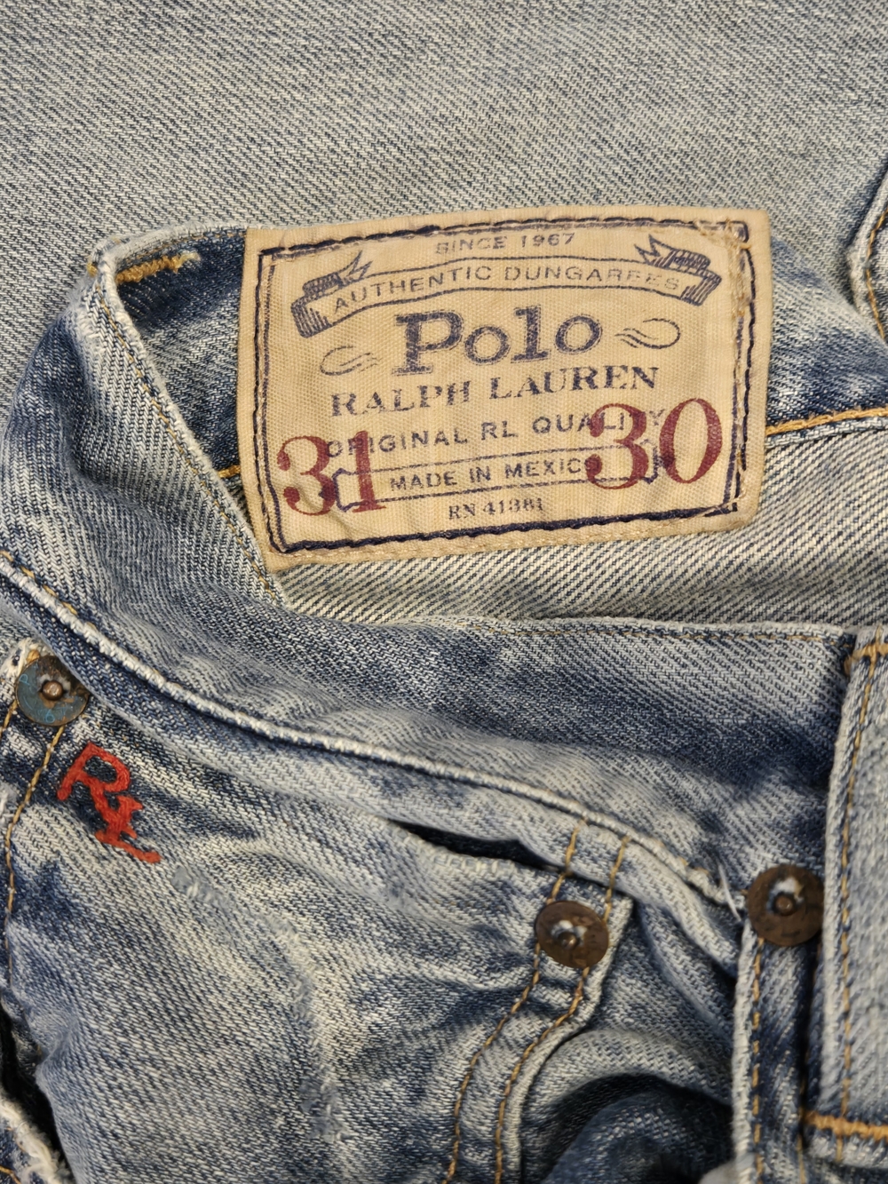 Polo by Ralph Lauren Men’s Light Blue Denim Jeans